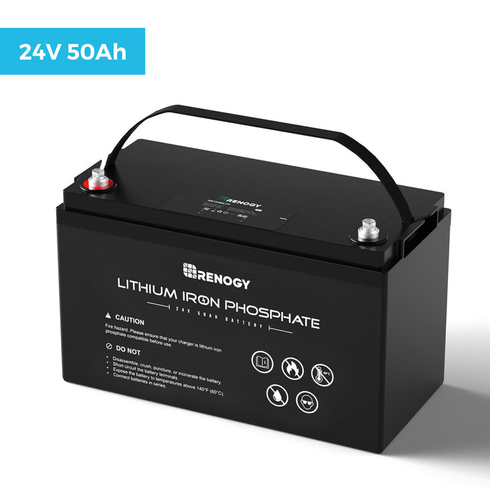 Renogy 24V 50Ah Lithium Iron Phosphate Battery (RBT2450LFP-US)