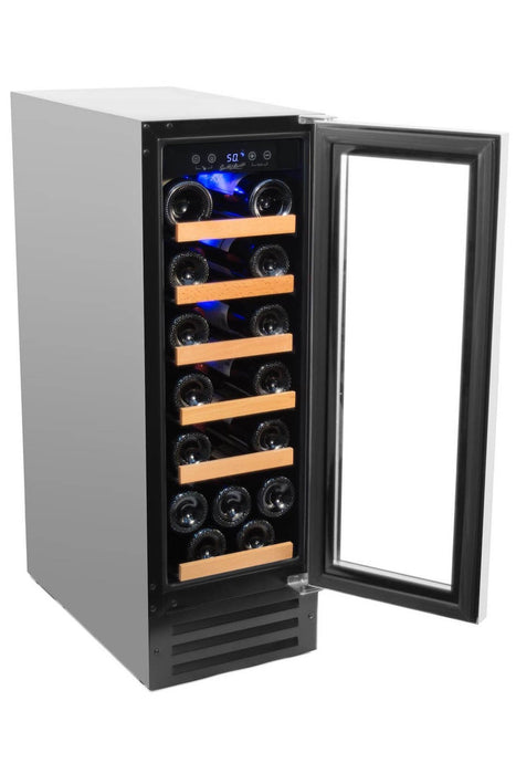 Smith and Hanks 32 Bottle Dual Zone Wine Cooler, Stainless Steel Door Trim RW88DR