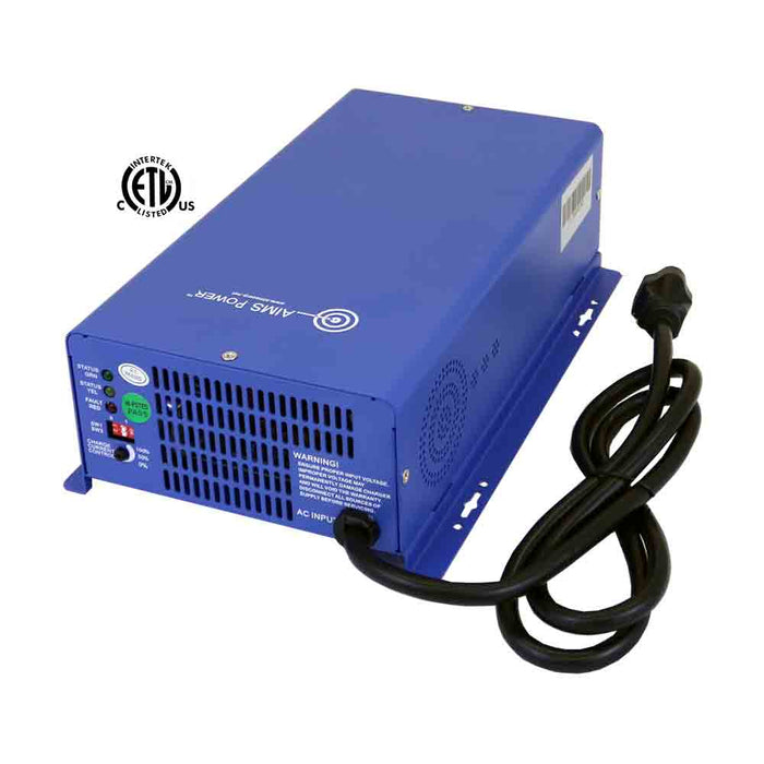 AIMS Power AC Converter / Battery Charger 12V & 24V Smart Charger 75 Amps - Listed to UL 458/CSA (CON120AC12/24DC)