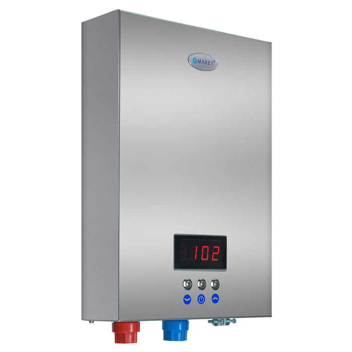 Marey ECO180-18 kW, 4.4 GPM ETL Certified 220-Volt Self-Modulating Residential Multiple Points of Use Tankless Electric Water Heater