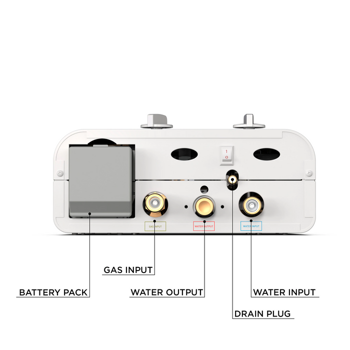 Eccotemp L5 Portable Outdoor Tankless Water Heater w/ EccoFlo Diaphragm 12V Pump & Strainer