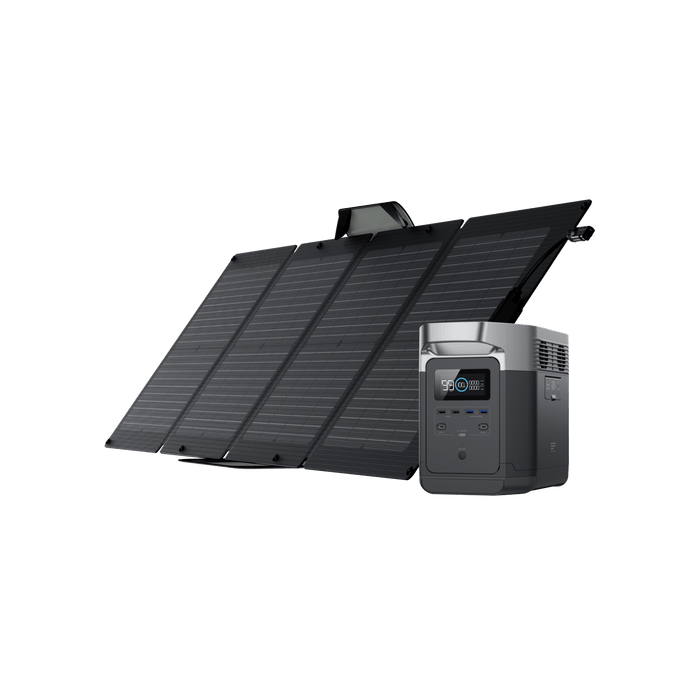 EcoFlow DELTA + 110W Portable Solar Panel - 3 Panels (DELTA1000-110W3-US)