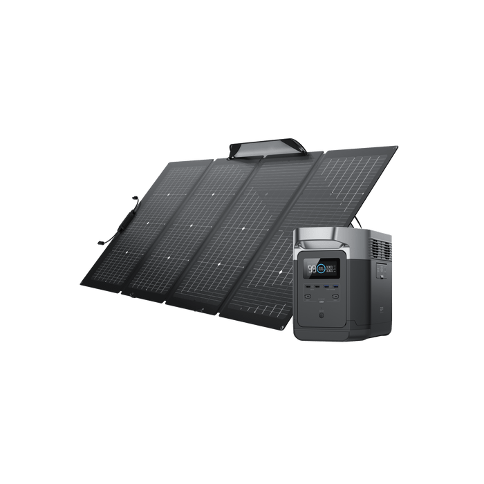 EcoFlow DELTA + 220W Portable Solar Panel - 2 Panels (DELTA1300-2MS430-US)
