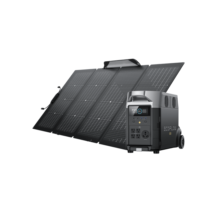 EcoFlow DELTA Pro + 220W Portable Solar Panel - 3 Panels (TMR500-3MS430-US)
