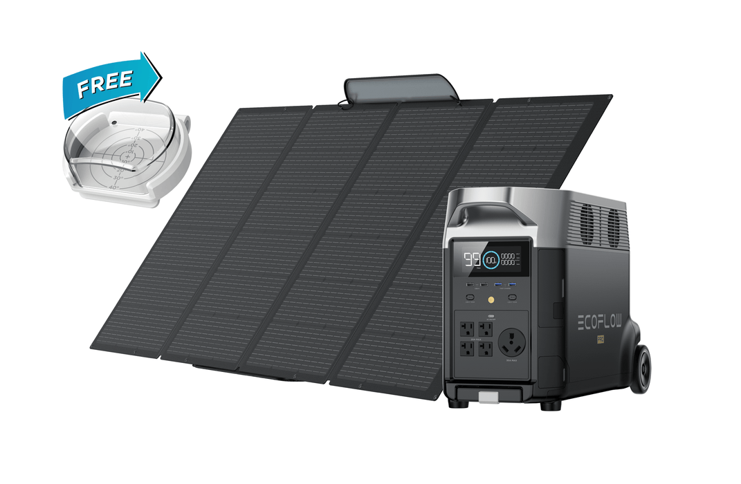 EcoFlow DELTA Pro + 400W Portable Solar Panel - 3 Panels (DELTAPro-400W3-US)
