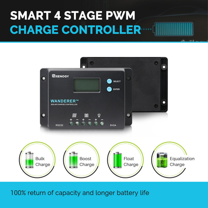 Renogy Wanderer 10A PWM Charge Controller (RNG-CTRL-WND10-US)