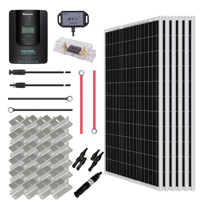 Renogy New 600 Watt 24 Volt Solar Premium Kit (back-order) (RNG-KIT-PREMIUM600D-RVR40-US)