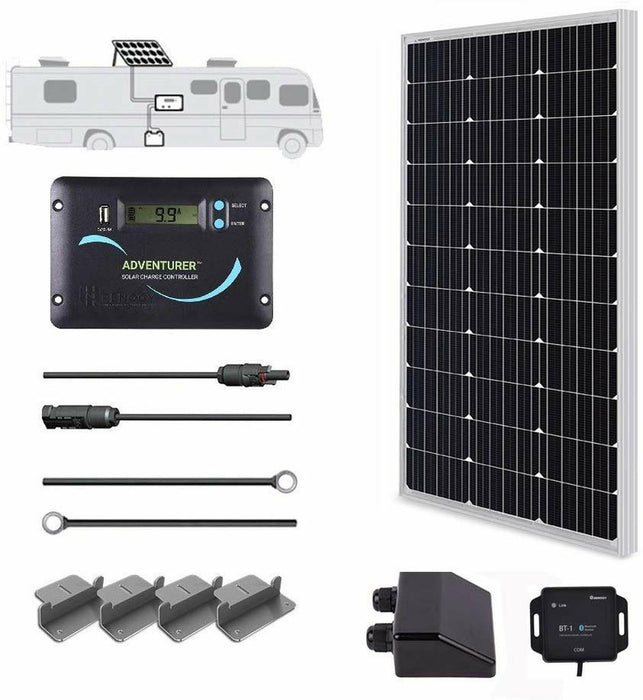 Renogy 100 Watt 12 Volt Solar RV Kit (RNG-KIT-RV100D-ADV30-US)