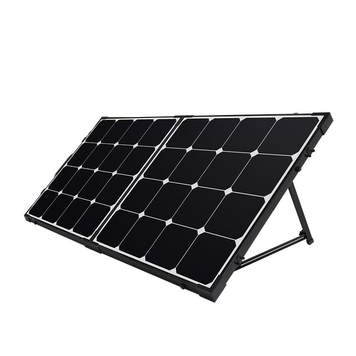 Renogy 100 Watt 12 Volt Monocrystalline Foldable Solar Suitcase w/o Controller (RNG-KIT-STCS100MB-NC-US)