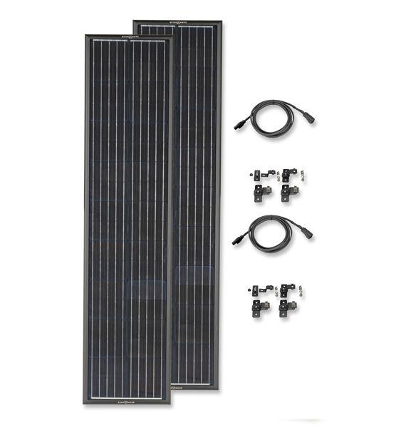 Zamp OBSIDIAN® SERIES 180 Watt Long Solar Panel Kit (2 x 90)
